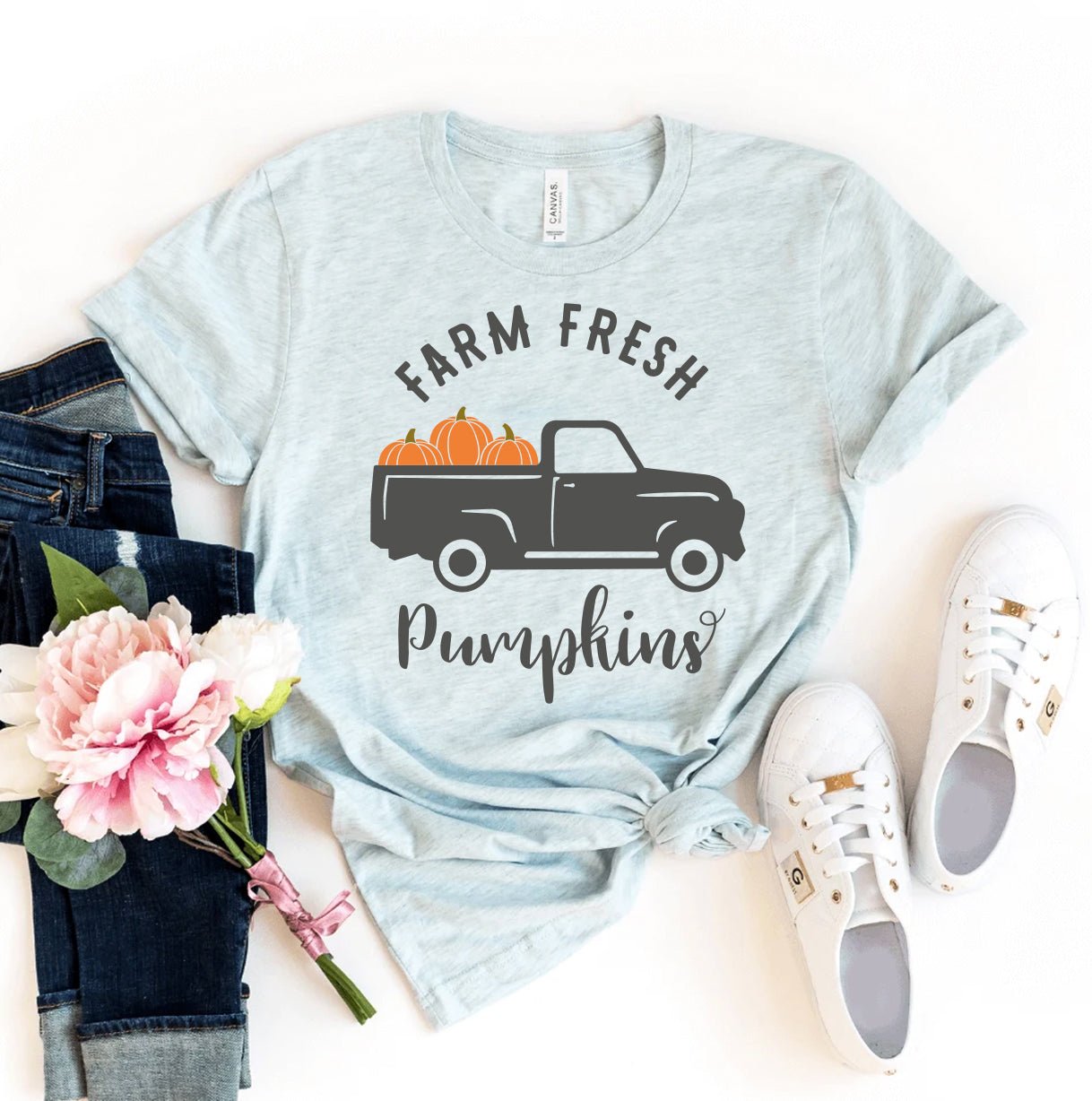 Farm Fresh Pumpkins T-shirt - Autumn Apparel